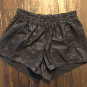 Small black camo Marika Shorts